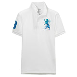 Giordano Men Polo Shirt Men Embroidered 3D Lion Multi Color Polo Men Embroidery Contrast Color Polo Fashion Camisa Polo
