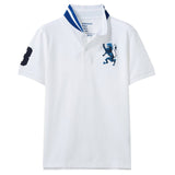 Giordano Men Polo Shirt Men Embroidered 3D Lion Multi Color Polo Men Embroidery Contrast Color Polo Fashion Camisa Polo