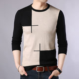 2020 Autumn Casual Men's Sweater O-Neck Slim Fit Knittwear Mens Sweaters Pullovers Pullover Men Pull Homme M-3XL