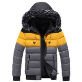 Fashion Men Hooded Fur Collar Parkas 2020 Winter Men's Thick Warm Parkas Jackets Male Cotton Thermal Outdoor Windproof Outerwear