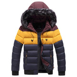 Fashion Men Hooded Fur Collar Parkas 2020 Winter Men's Thick Warm Parkas Jackets Male Cotton Thermal Outdoor Windproof Outerwear