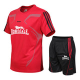 Running T Shirt Men Sport GYM Tshirt Short Sleeve Football Basketball Tennis Shirt Quick Dry Fitness Sports Set Suits Sportswear