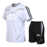 Running T Shirt Men Sport GYM Tshirt Short Sleeve Football Basketball Tennis Shirt Quick Dry Fitness Sports Set Suits Sportswear