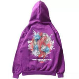 Fashion Boys Cool Men Hip Hop Hoodies Japanese Casual Sweatshirts Streetwear Men Women Loose Pullover Harajuku Devil Hoodie Male